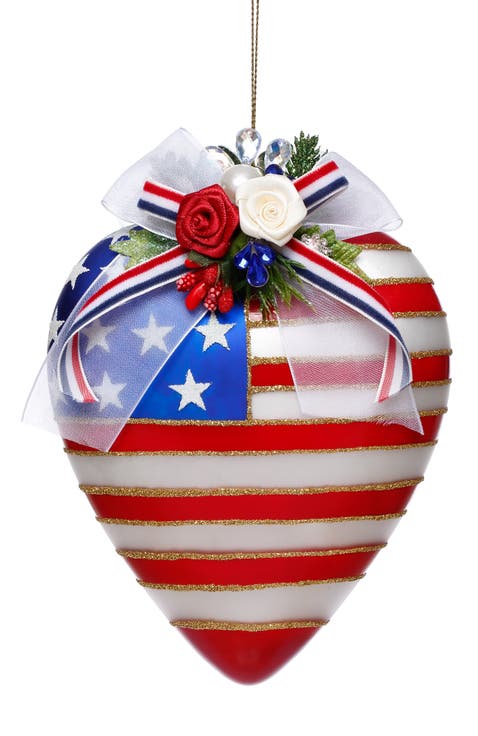 Stars and Stripes Heart Ornament