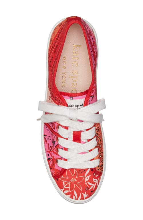 Kate Spade New York Serve Bandana Patchwork Platform Sneaker In Multi