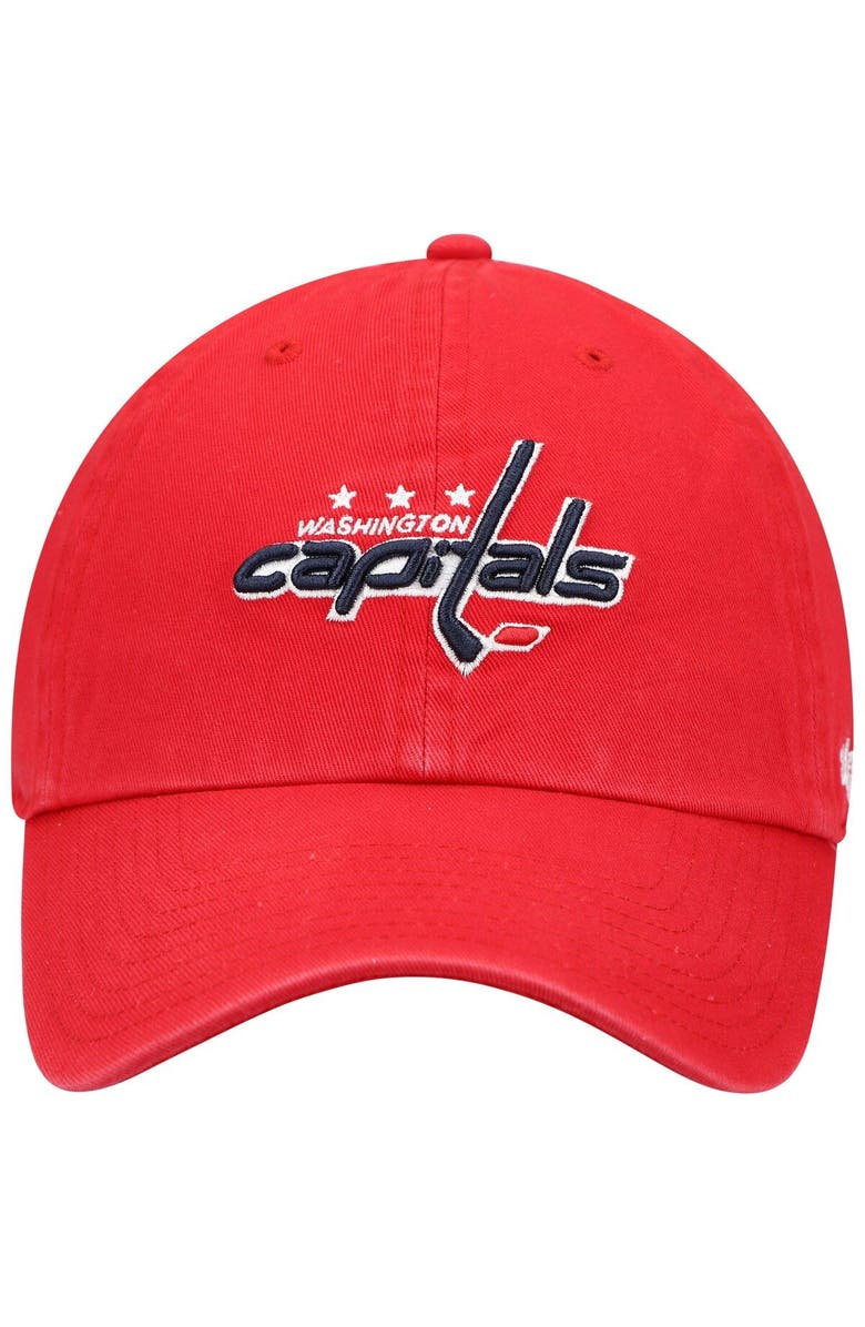 '47 Men's '47 Red Washington Capitals Team Clean Up Adjustable Hat, Alternate, color, 
