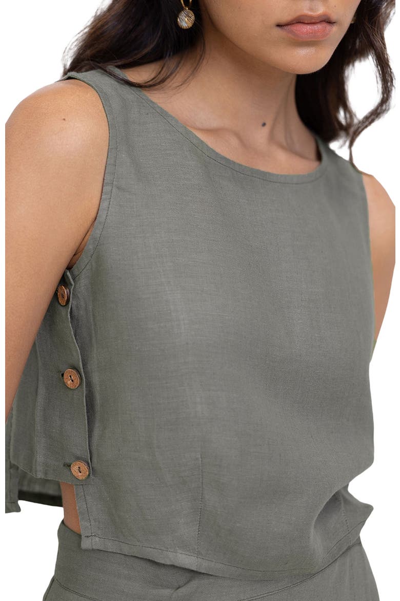 Boxy Crop Top, Alternate, color, Hemp Dark Green