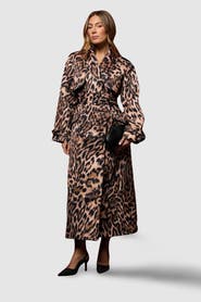 Coast Muse Leopard Trench Coat