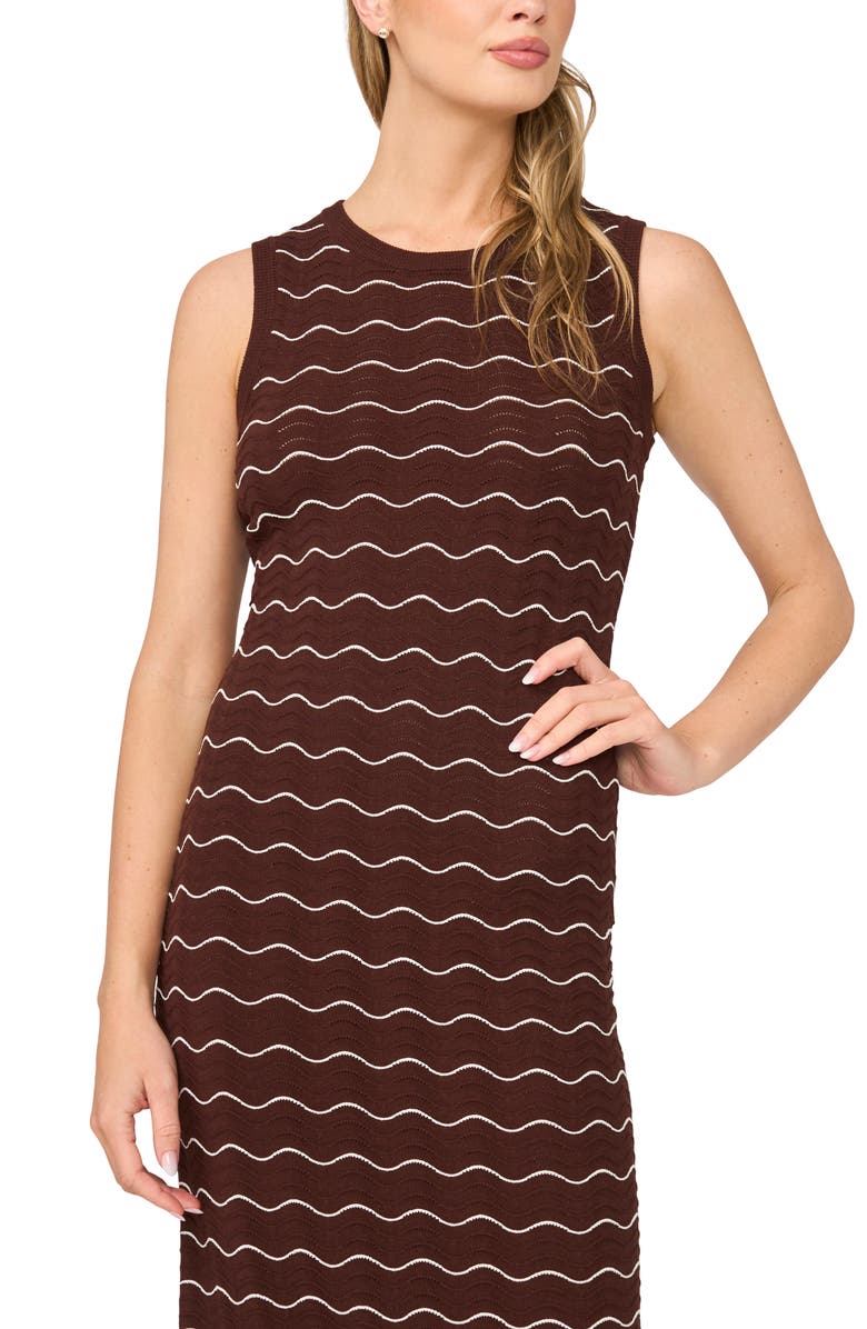 Ted Baker Sophie Scallop Sleeveless Midi Sweater Dress, Alternate, color, Fireplace