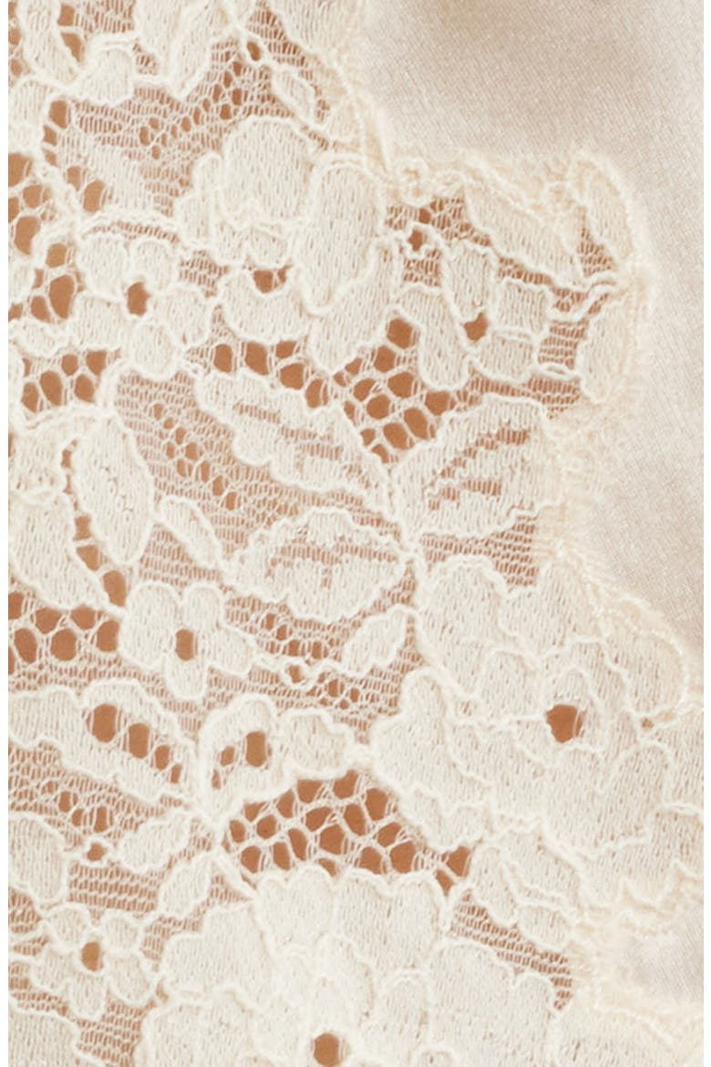 Idella Lace Silk Top, Alternate, color, CANDLELIGHT