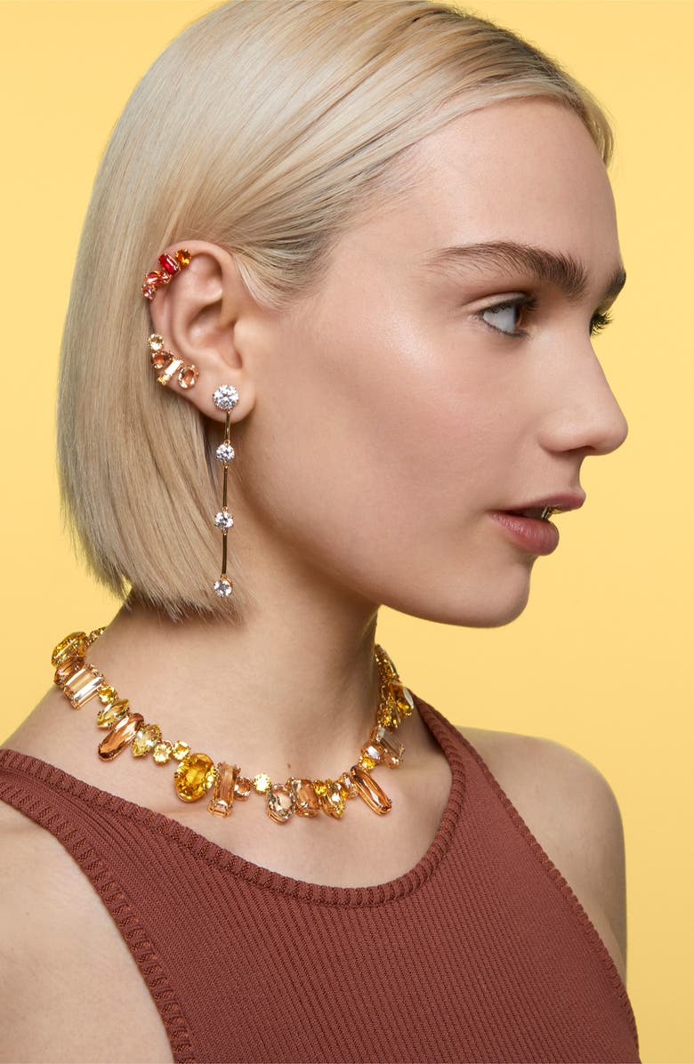 Swarovski Gema Crystal Necklace, Alternate, color, 