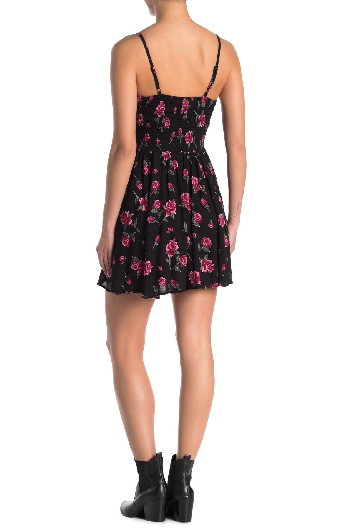 Angie Floral Smocked Mini Dress (Women) | Nordstromrack