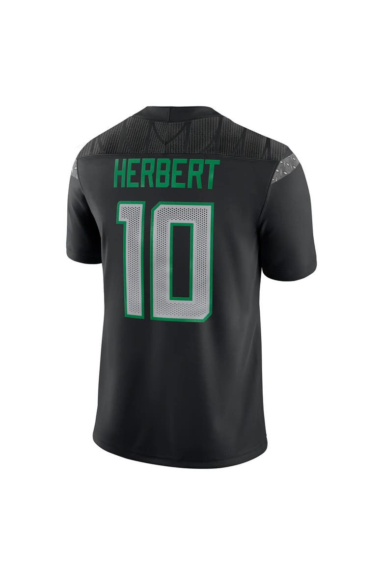 Men's Nike Justin Herbert Black Oregon Ducks Alumni Game Jersey, Alternate, color, Black