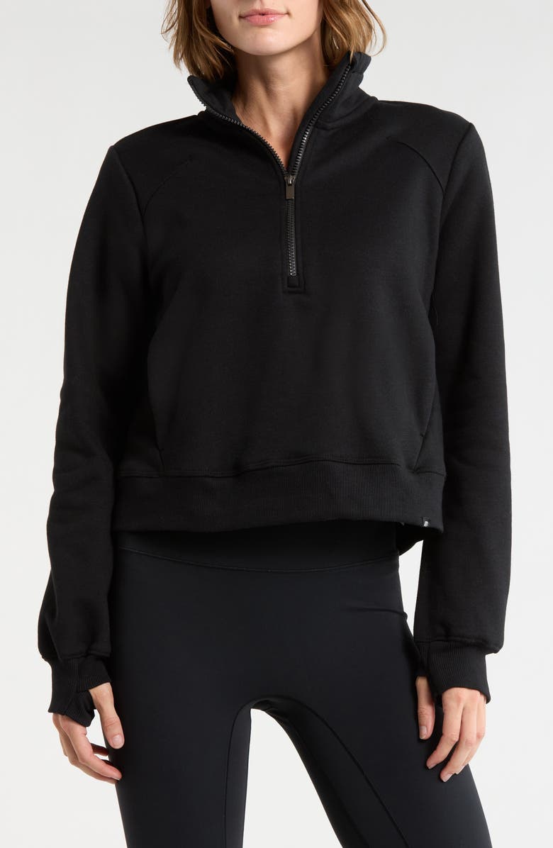 MARIKA Onyx Half Zip Pullover, Main, color, Black