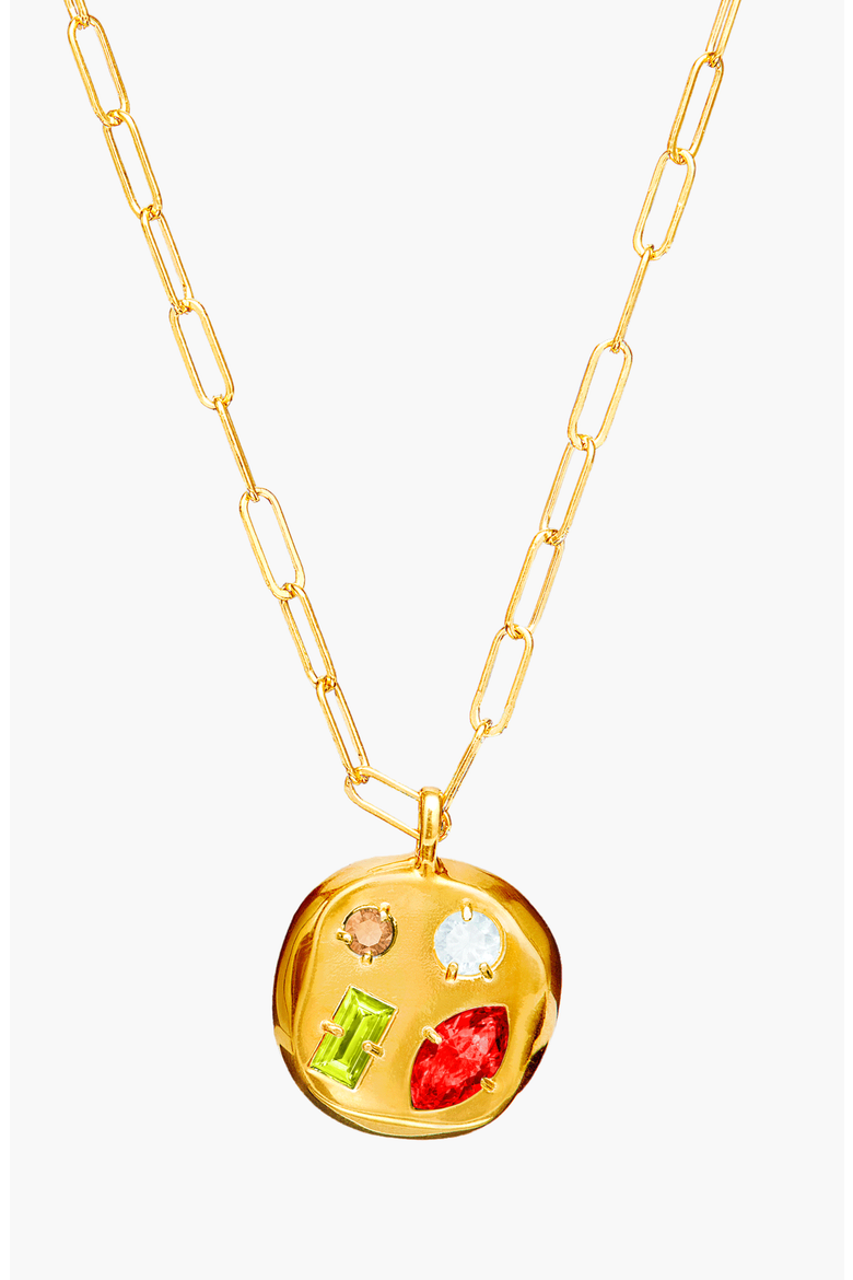 The January Birthdate Gold Pendant, Main, color, January 12th - Gold