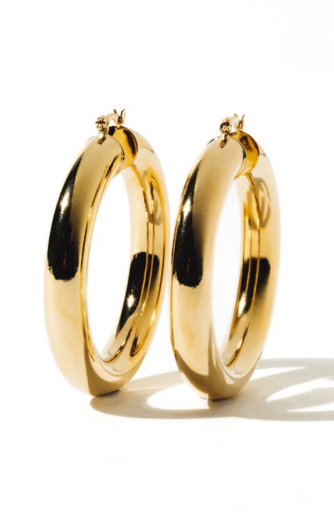Aubree Large Tube Hoop Earrings
