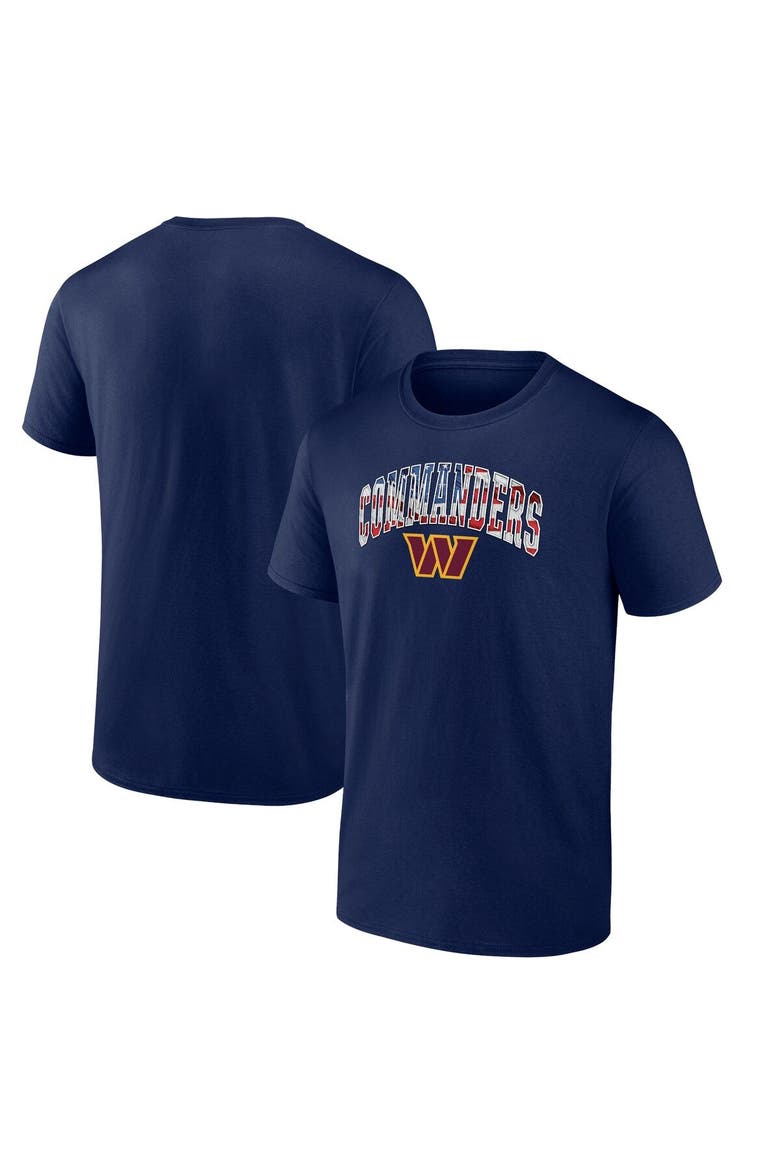 Men's Fanatics Branded Navy Washington Commanders Team Banner Wave T-Shirt, Alternate, color, Navy