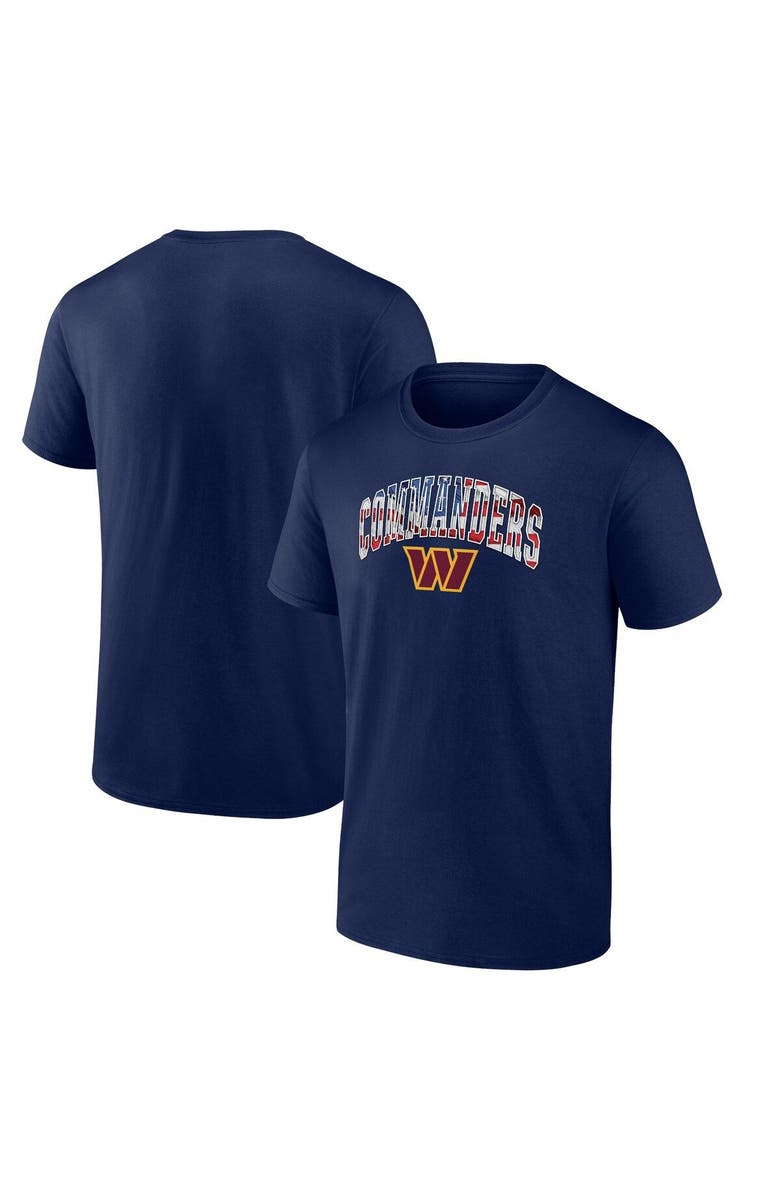 FANATICS Men's Fanatics Branded Navy Washington Commanders Team Banner Wave T-Shirt, Alternate, color,