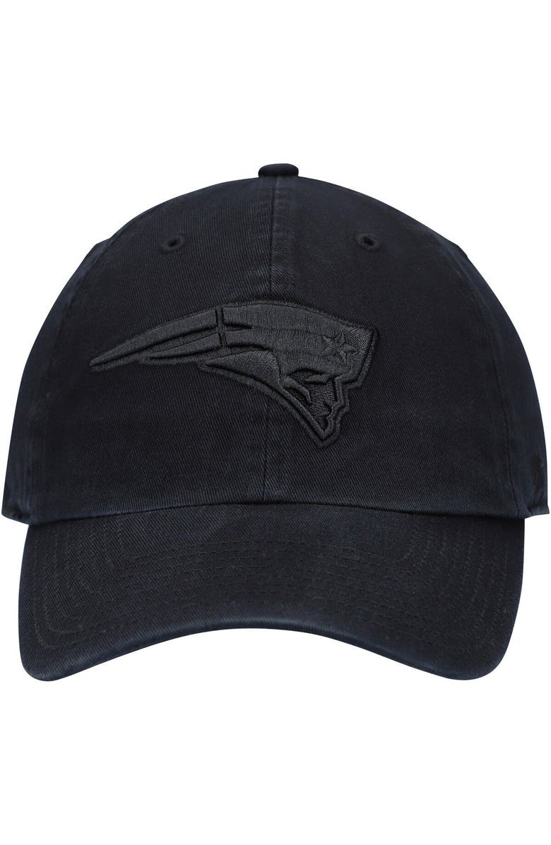 '47 Men's '47 Black New England Patriots Team Tonal Clean Up Adjustable Hat, Alternate, color, 