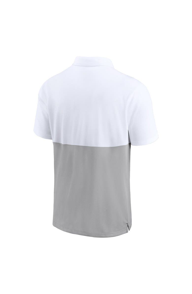 Nike Men's Nike White/Silver San Francisco Giants Team Baseline Striped Performance Polo, Alternate, color, 