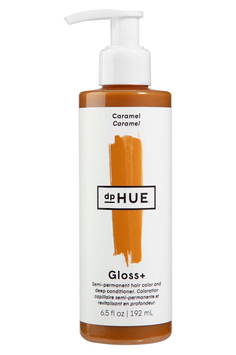 Gloss+ Semi-Permanent Hair Color & Deep Conditioner, Main, color, CARAMEL