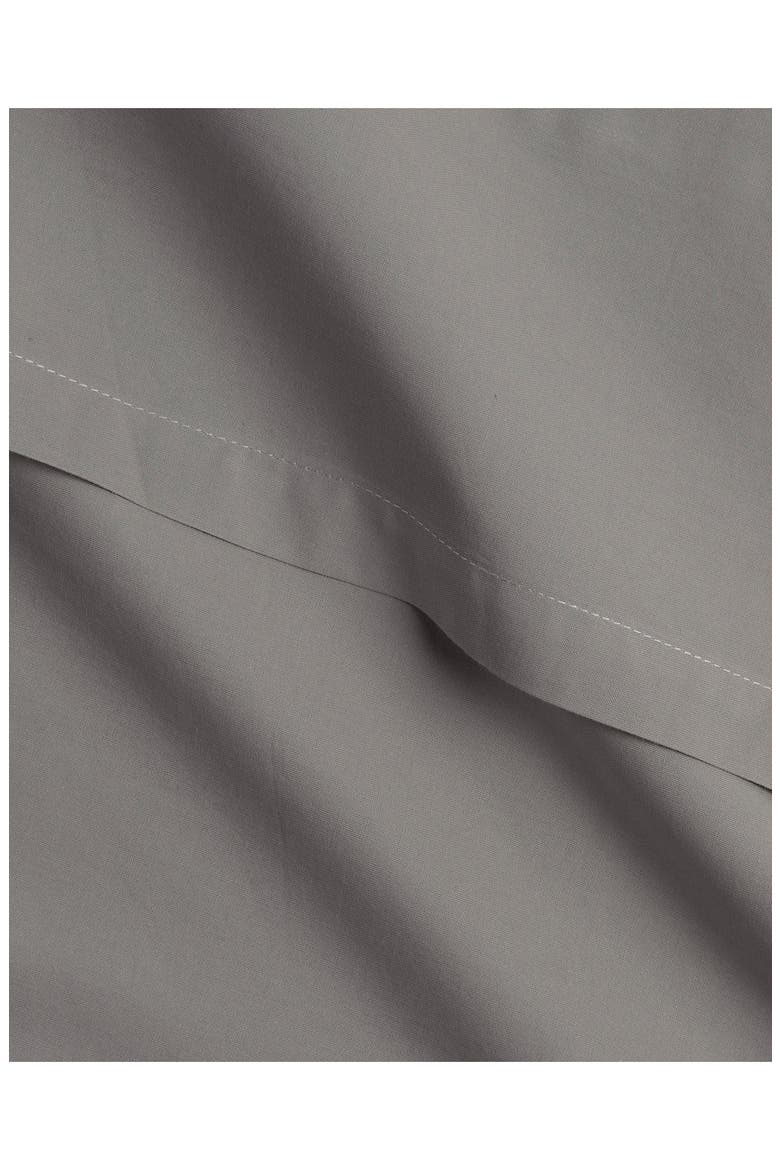 Percale Pillowcase Set, Alternate, color, PEBBLE