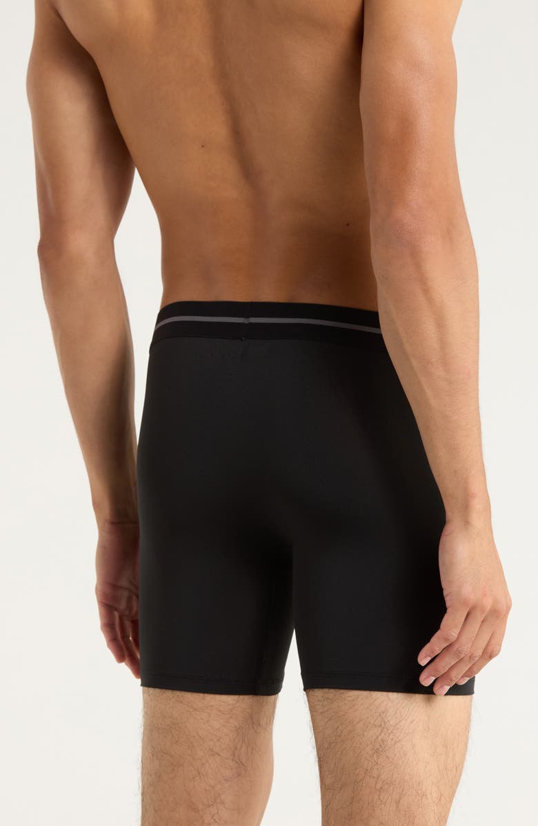 NORDSTROM RACK 4-Pack Microfiber Boxer Briefs, Alternate, color, Black