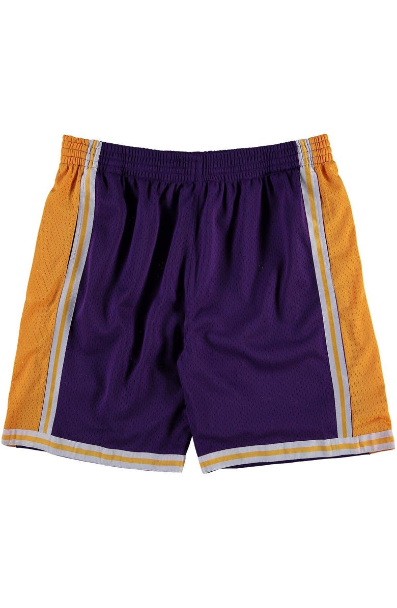 Mitchell & Ness Men's Mitchell & Ness Purple Los Angeles Lakers Big & Tall Hardwood Classics Swingman Shorts, Main, color, Purple