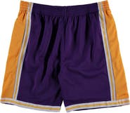 Mitchell & Ness Men's Mitchell & Ness Purple Los Angeles Lakers Big & Tall Hardwood Classics Swingman Shorts