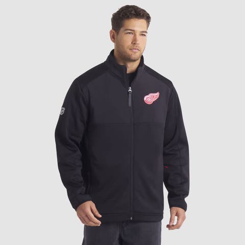 Men's Fanatics Black Detroit Red Wings Authentic Pro Rink Full-Zip Jacket