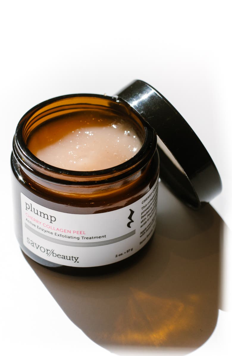 Savor Beauty Cherry Collagen Peel Active Enzyme Exfoliating Treatment, Alternate, color, 