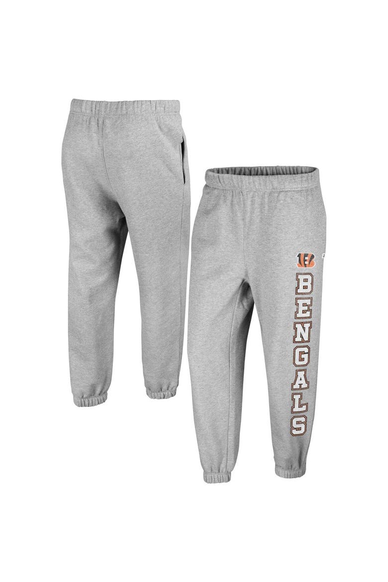 Women's '47 Gray Cincinnati Bengals Double Pro Harper Jogger Sweatpants, Alternate, color, Heather Gray