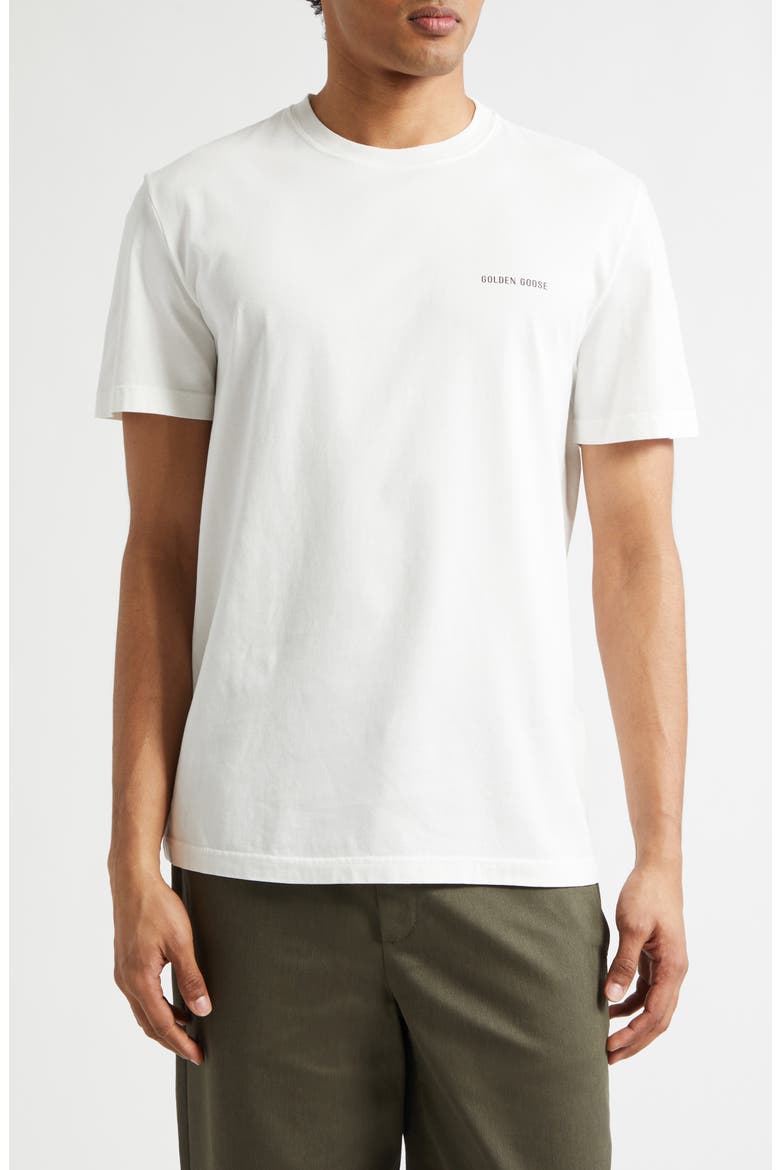 Journey Logo Cotton Graphic T-Shirt, Main, color, VINTAGE WHITE