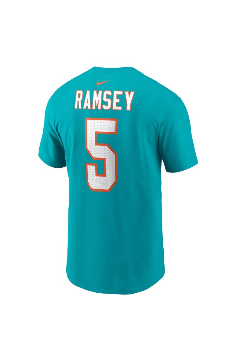 Nike Men's Nike Jalen Ramsey Aqua Miami Dolphins Player Name & Number T-Shirt, Alternate, color, 