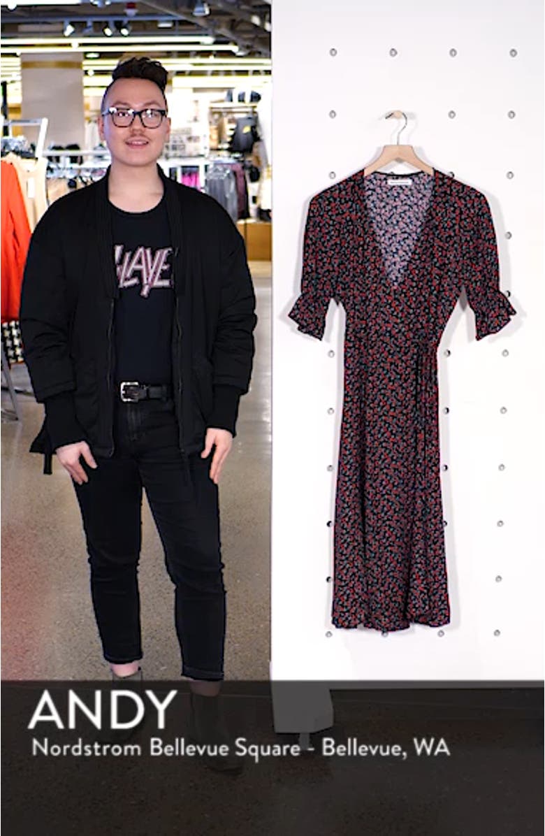 Judith Midi Wrap Dress, sales video thumbnail