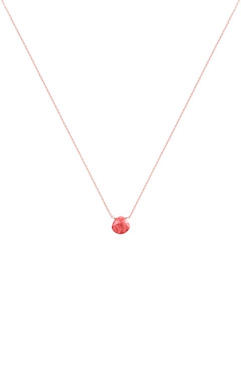 Gemma Dainty Gemstone Necklace Trendy Minimalist