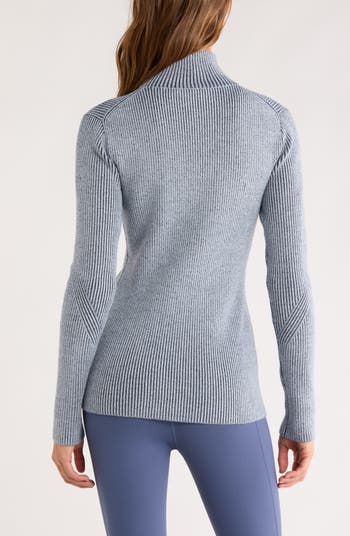 Après Ski Half Zip Rib Sweater