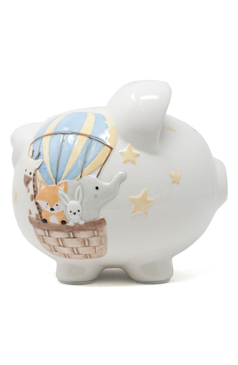 Child to Cherish Hot Air Balloon Ceramic Piggy Bank, Alternate, color,
