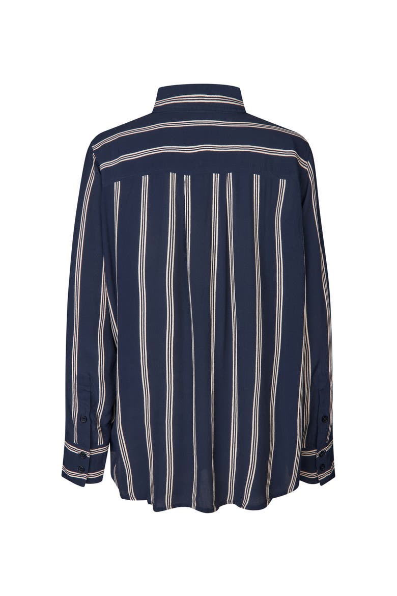 MaIrvela Striped Shirt, Alternate, color, Navy Blazer