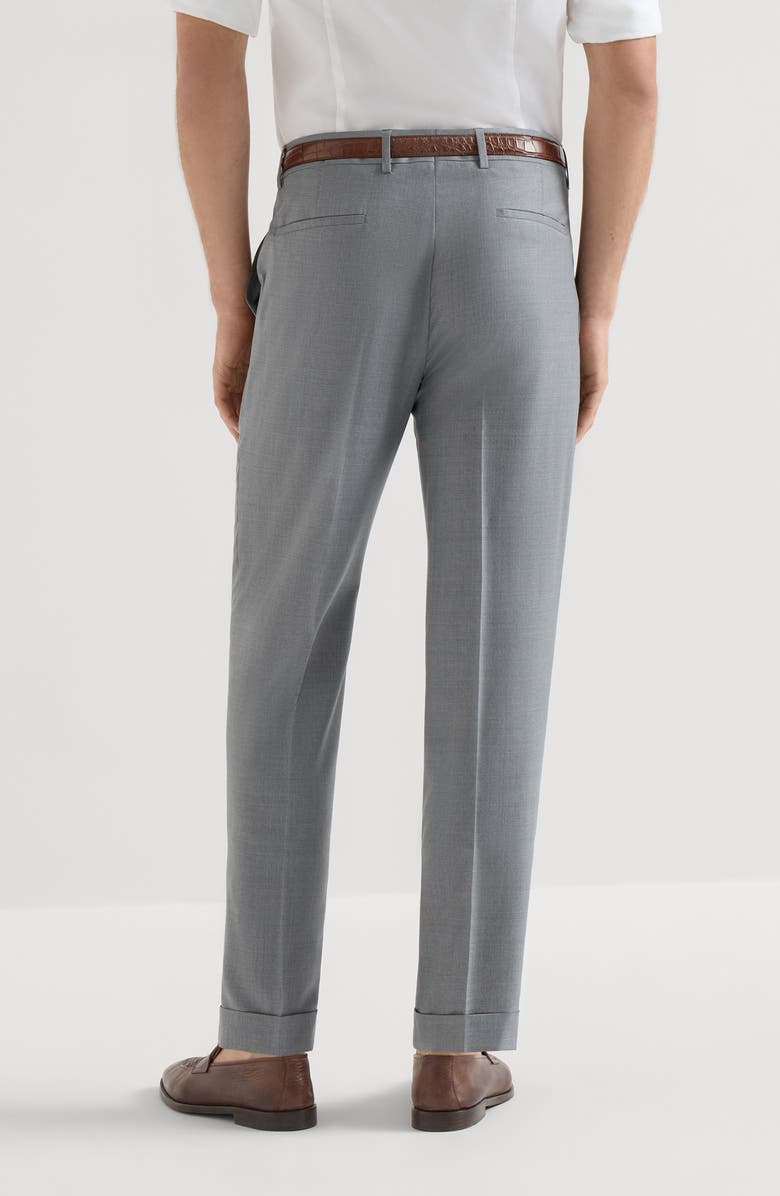 Brunello Cucinelli Hopsack trousers, Alternate, color, Grey