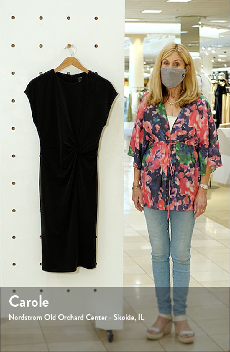 Twist Front Knit Sheath Dress, sales video thumbnail