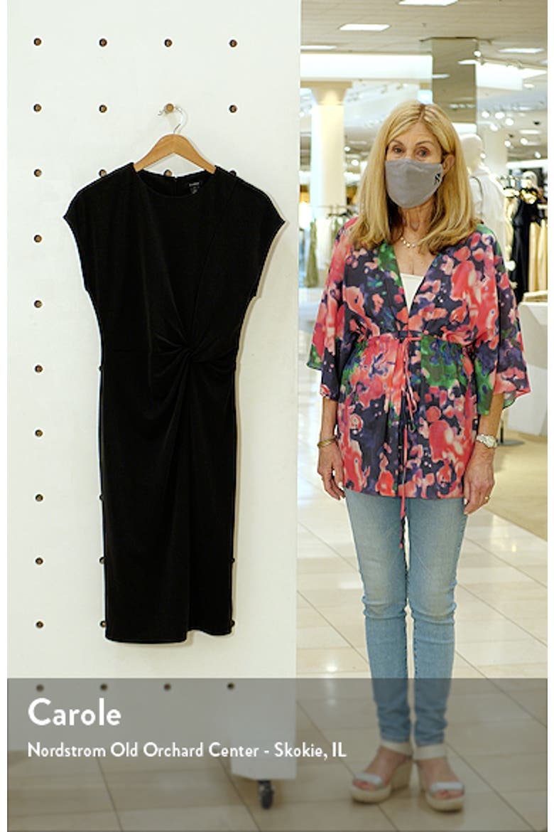 Twist Front Knit Sheath Dress video