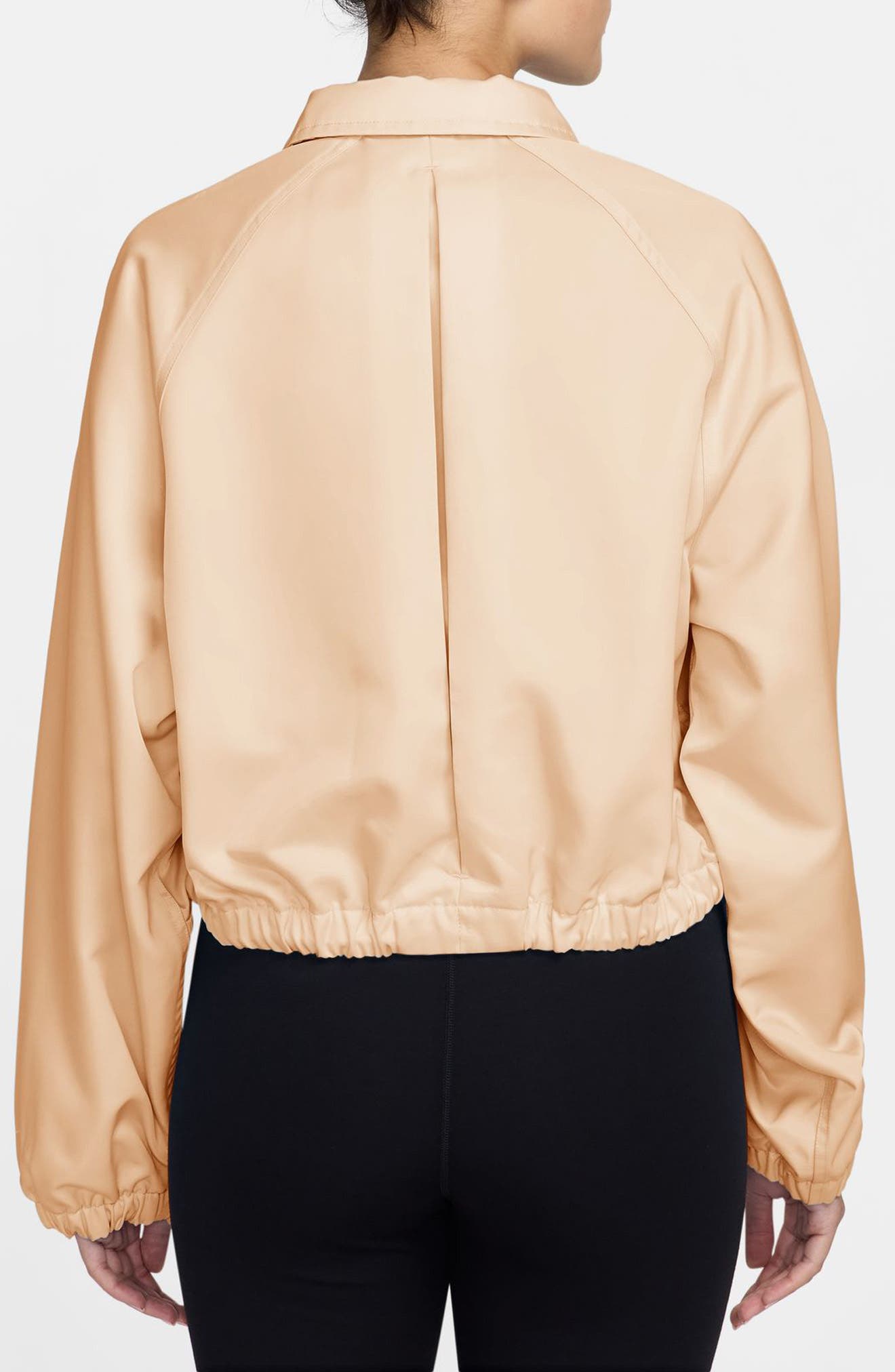 Sportswear Water Repellent Satin Coach Jacket (Women) | Nordstrom