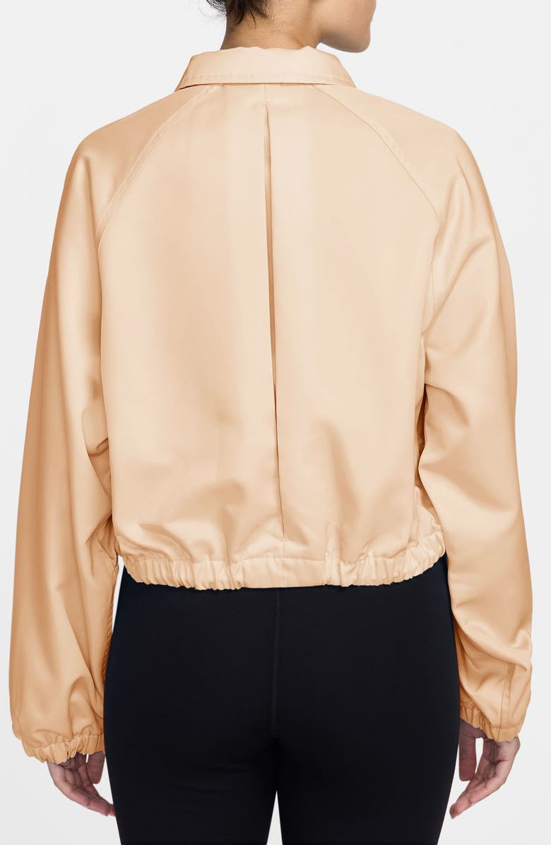 Nike Sportswear Water Repellent Satin Coach Jacket, Alternate, color, Chalk/ Chalk
