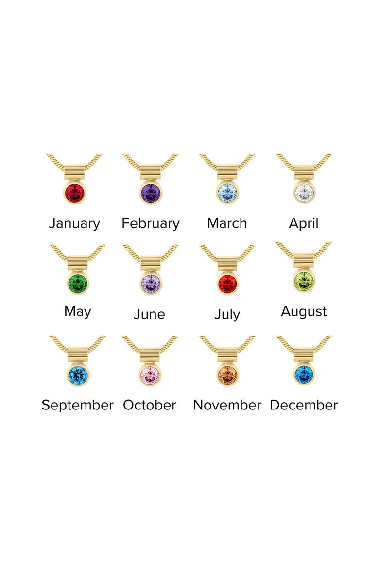 Ellie Birthstone Pendant Necklace, Alternate, color, GOLD / JUNE