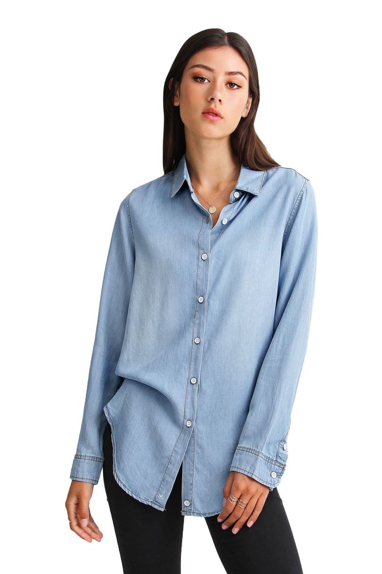 Keep Me Wild Denim Top, Alternate, color, Indigo