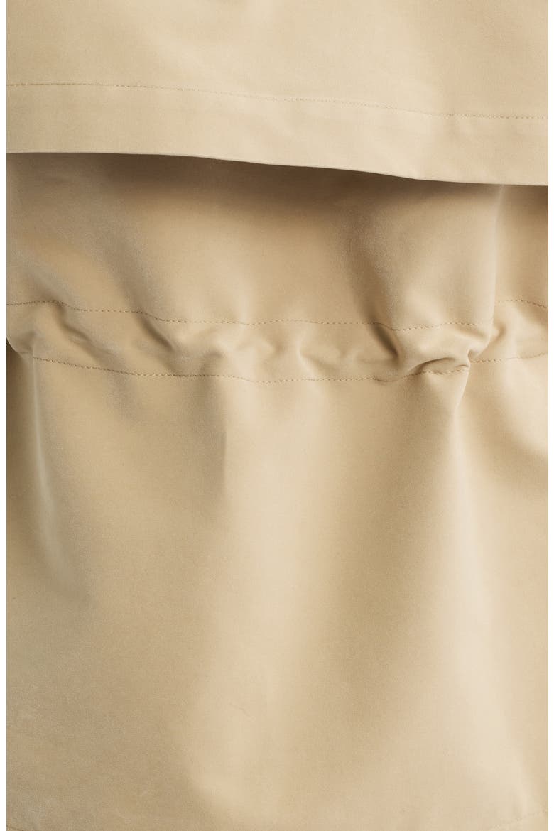 Short Hooded Raincoat, Alternate, color, KHAKI