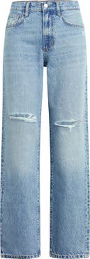 Favorite Daughter The Tommy Low Slung Ripped Straight Leg Jeans