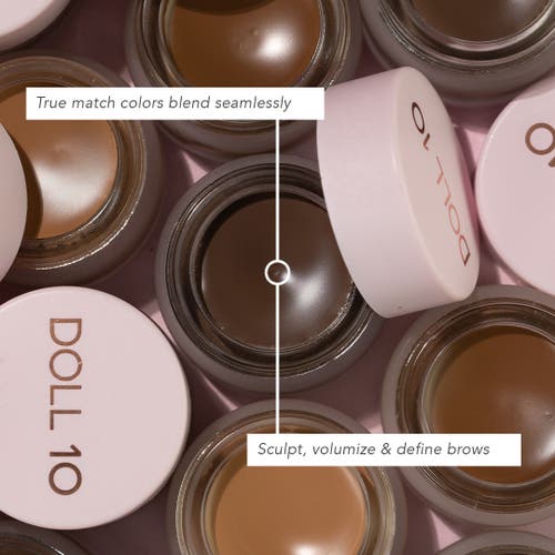 Doll 10 Beauty Overarchiever Brow Remedy Pomade In Dark Brown