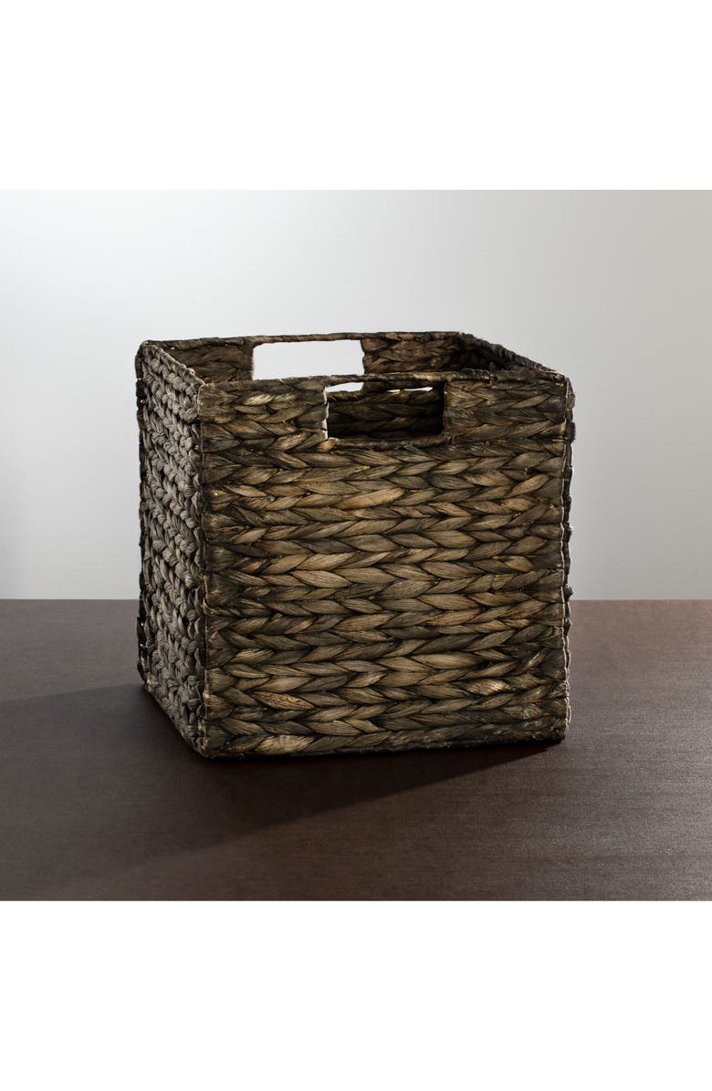 mDesign Woven Hyacinth Kitchen Basket Organizer with Handles - 4 Pack, Alternate, color, 