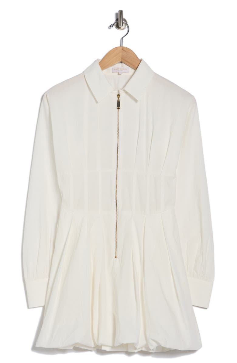 Ramy Brook Naira Long Sleeve Shirtdress, Main, color, White
