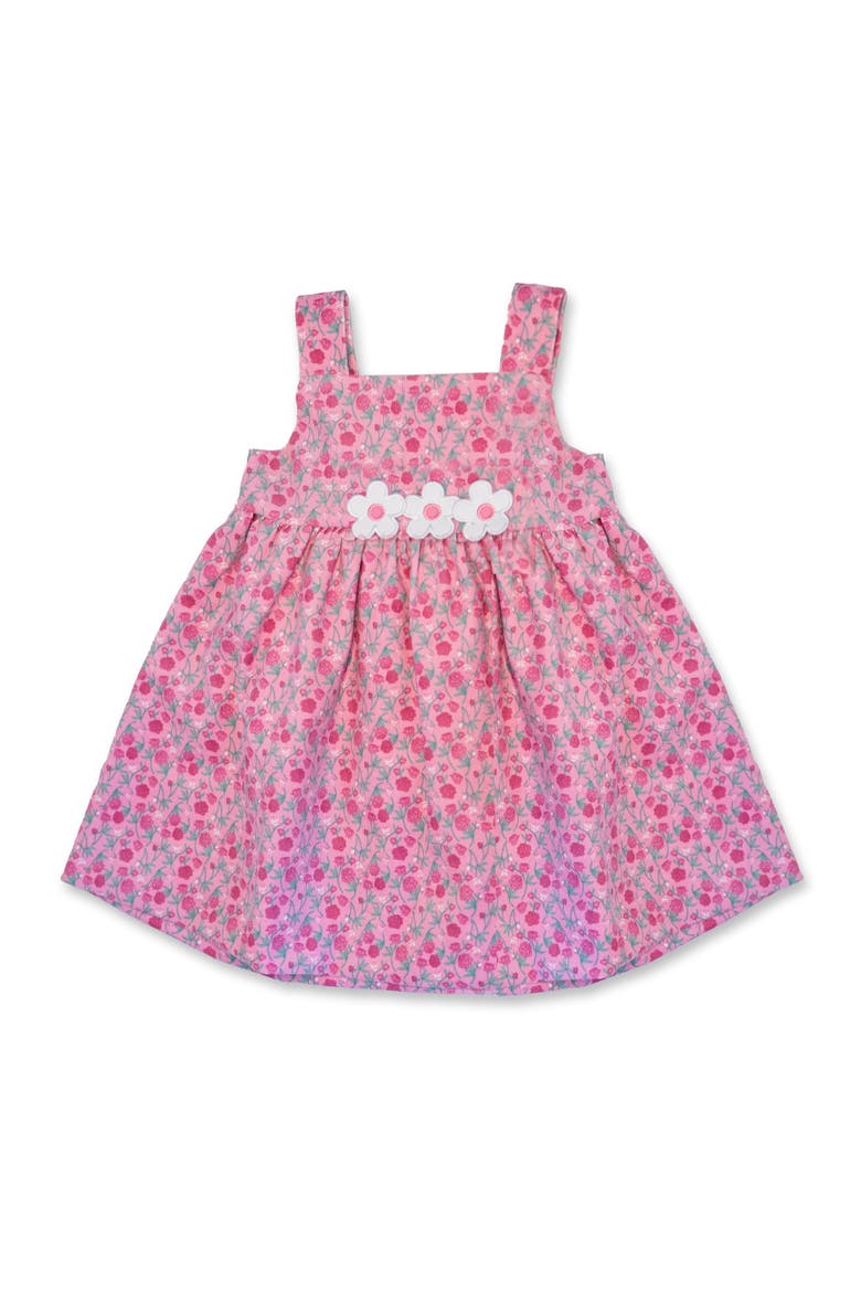 Floral Corduroy Jumper With Flowers, Alternate, color, Pink