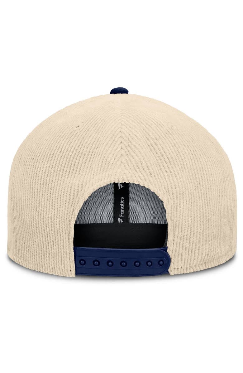 FANATICS Men's Fanatics Cream LA Galaxy Tempo Corduroy Snapback Hat, Alternate, color, Cream