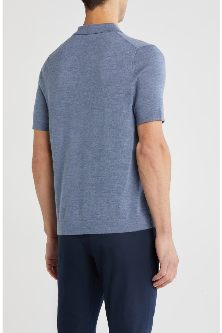 Merino Wool Polo, Alternate, color, GREY FOLKSTONE HEATHER