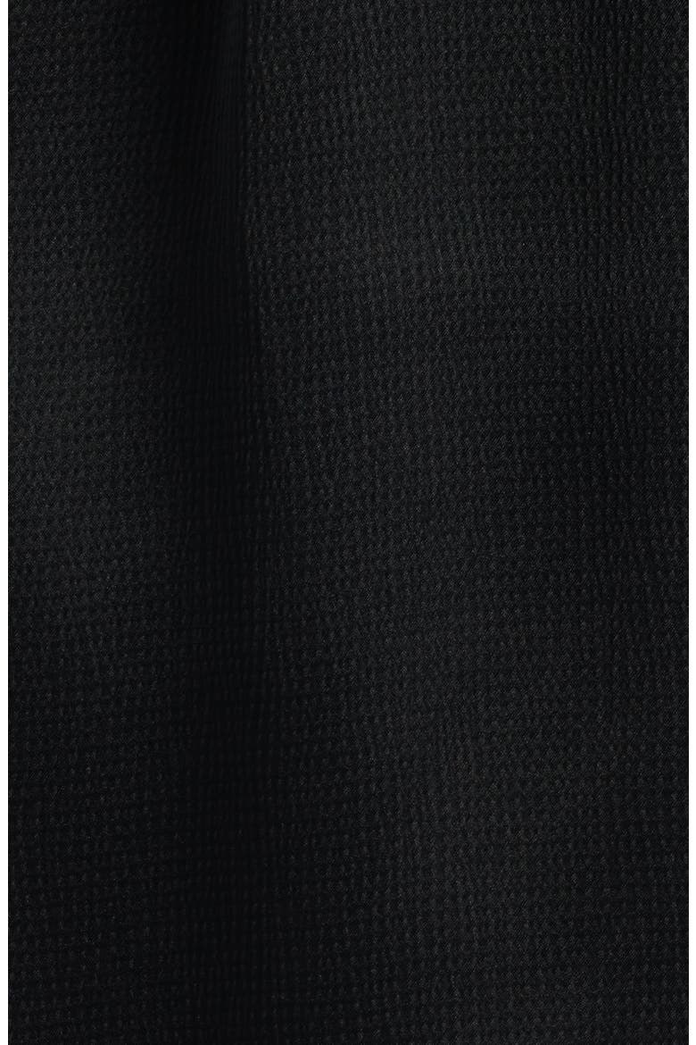 Dlassys Long Sleeve Satin & Lace Dress, Alternate, color, BLK