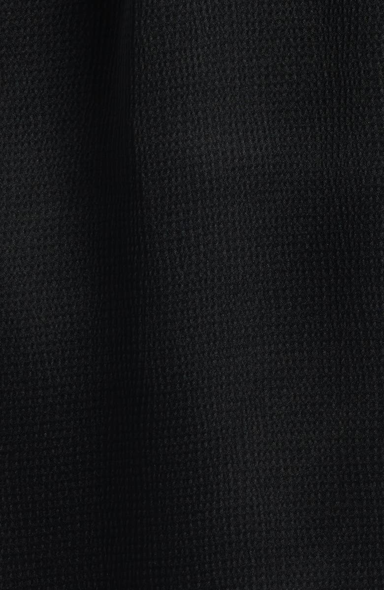 BOSS Orange Dlassys Long Sleeve Satin & Lace Dress, Alternate, color, Black