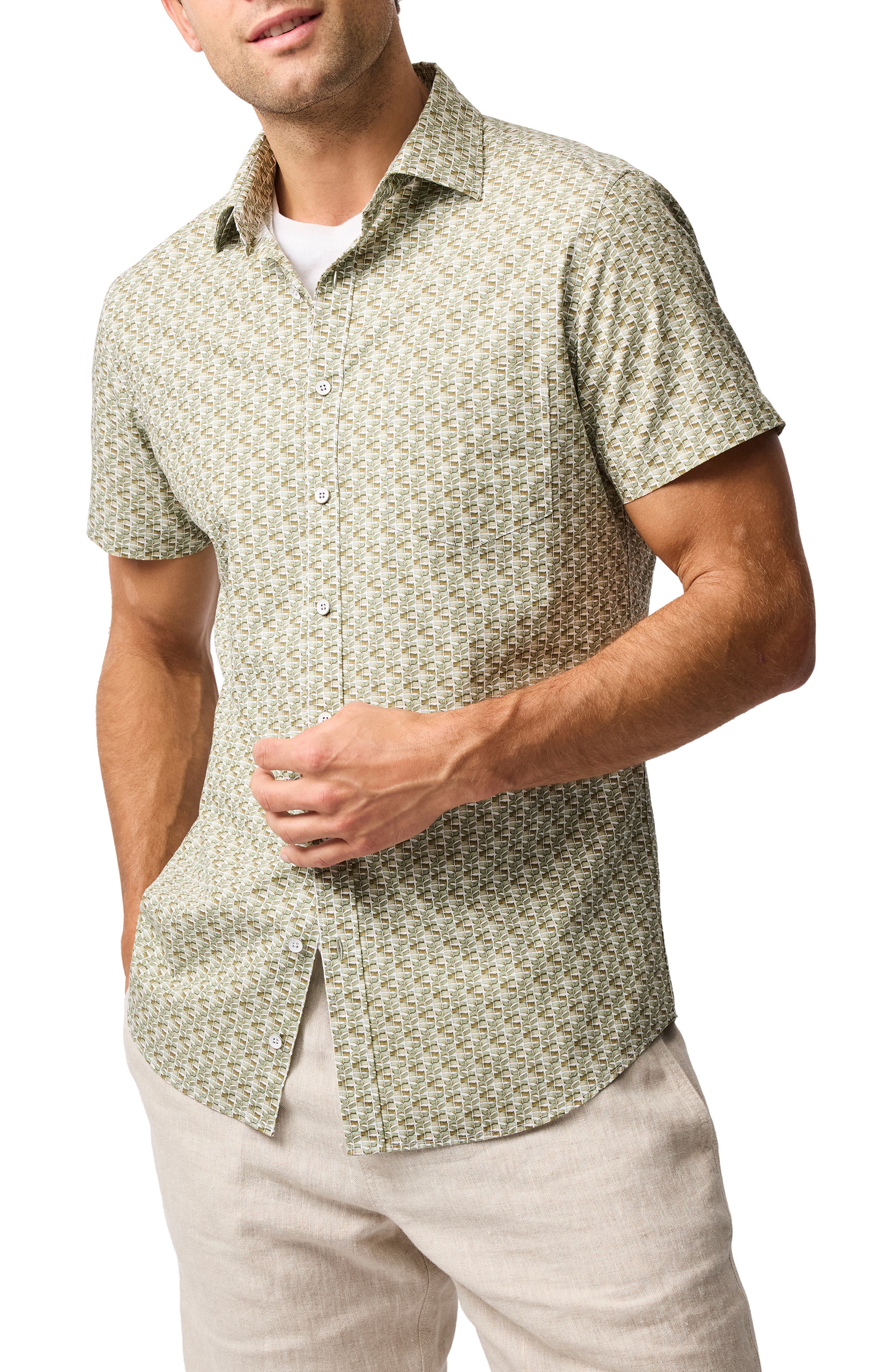 Rodd & Gunn Avonside Short Sleeve Organic Cotton Button-Up Shirt